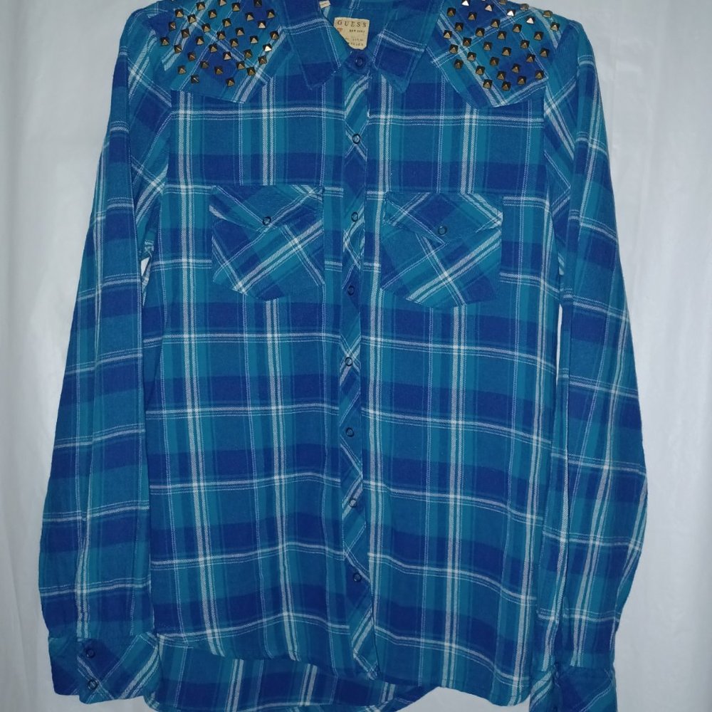 GUESS BUTTON DOWN DRESS SHIRT - Picture 2 of 10